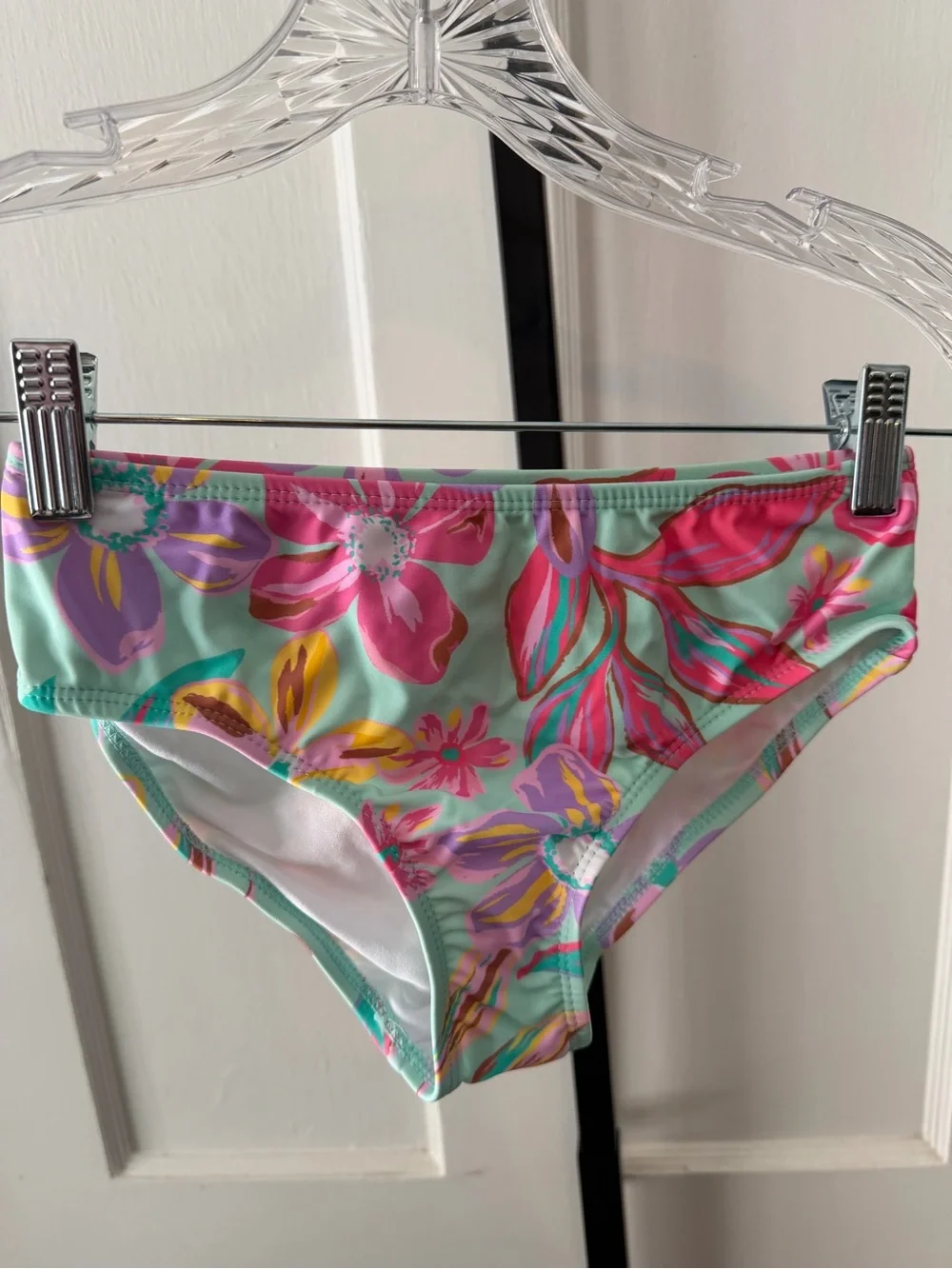 Kanu Surf Daria Tag -Hawaiian floral bikini girls size 12